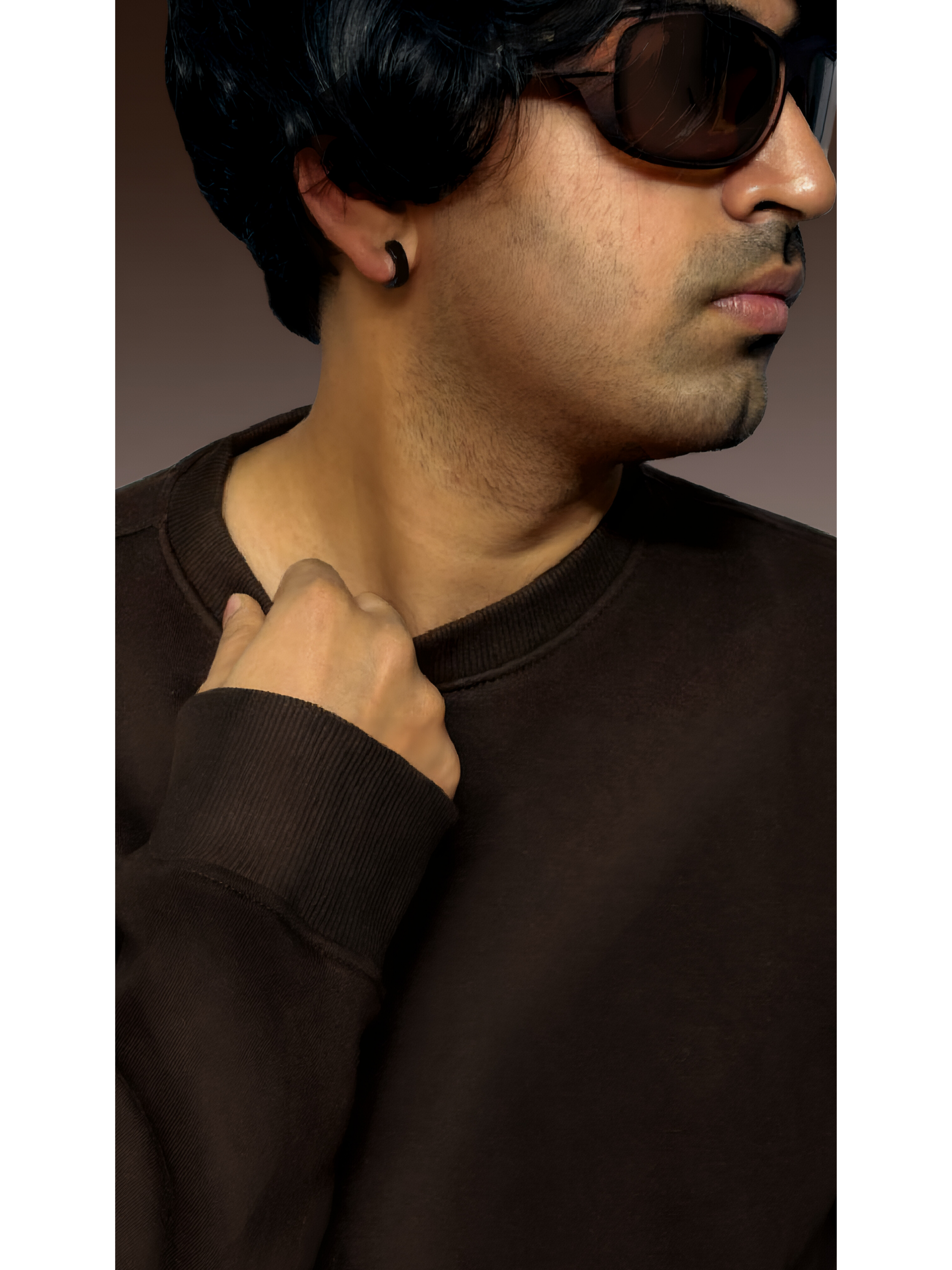 CHOCOLATE MOUSSE PLAIN SWEATSHIRT