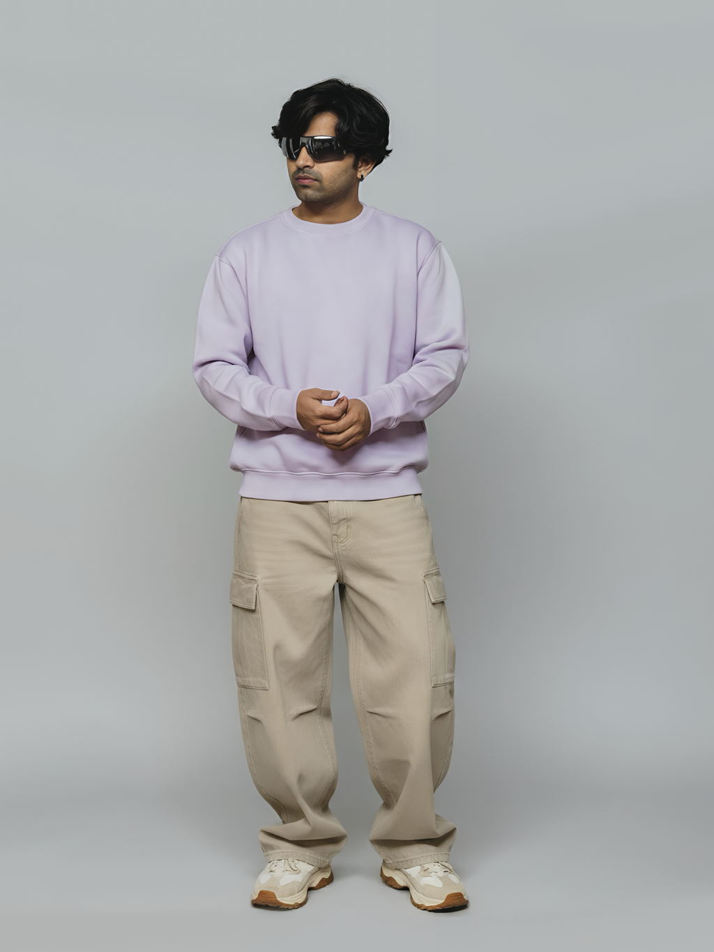 LAVENDER HAZE PLAIN SWEATSHIRT