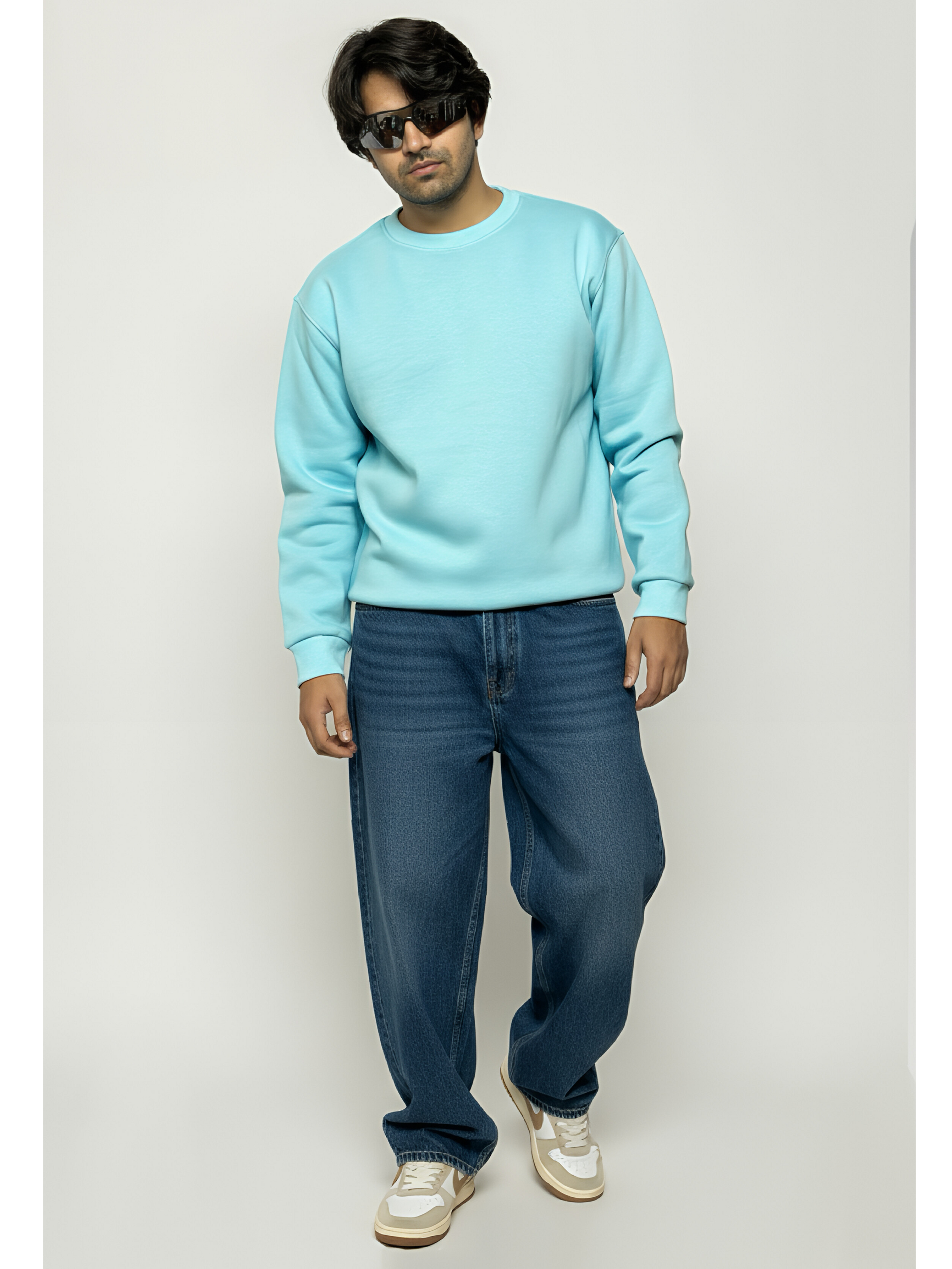 POWDER BLUE PLAIN SWEATSHIRT