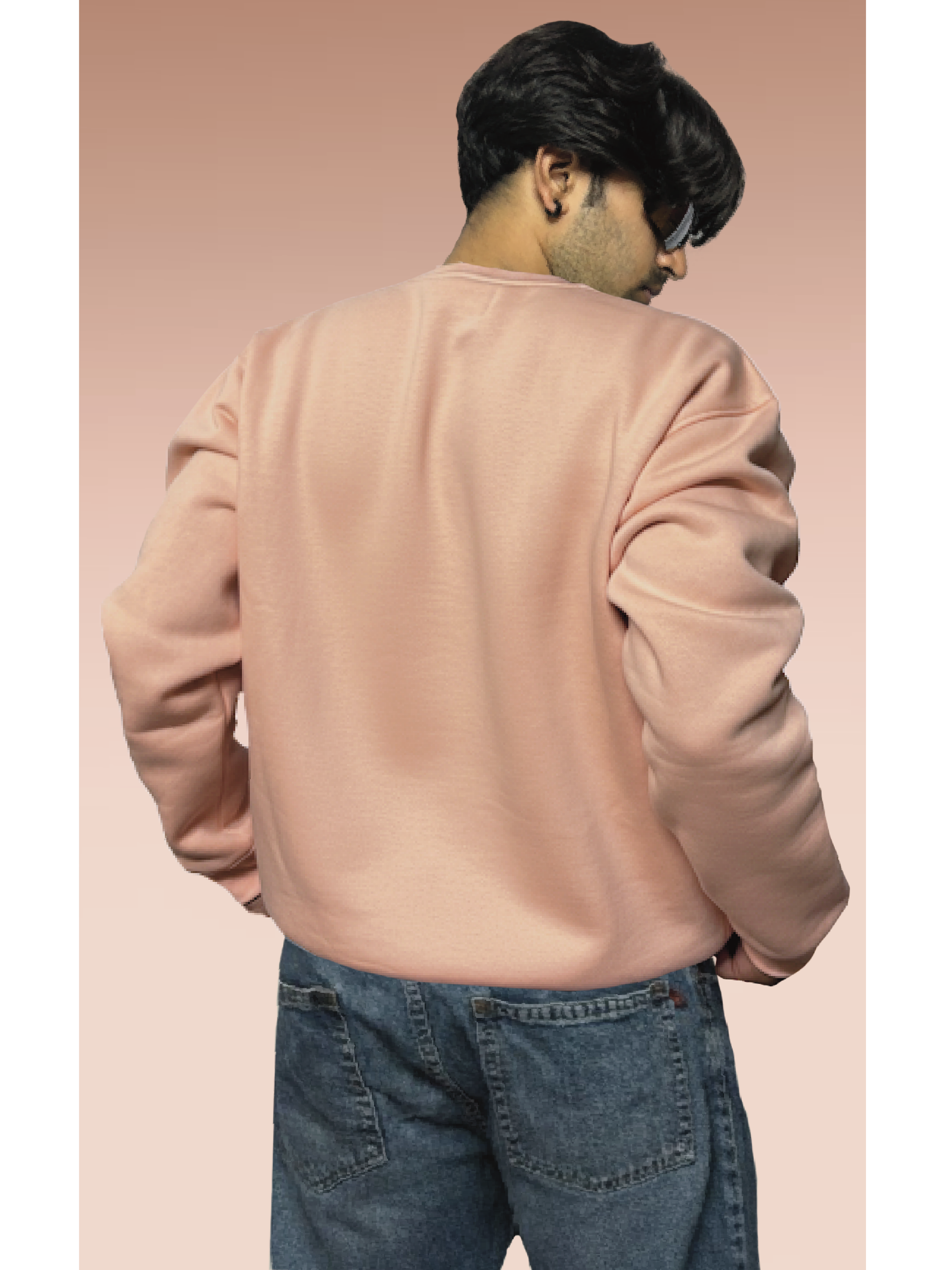 SOFT PEACH PLAIN SWEATSHIRT