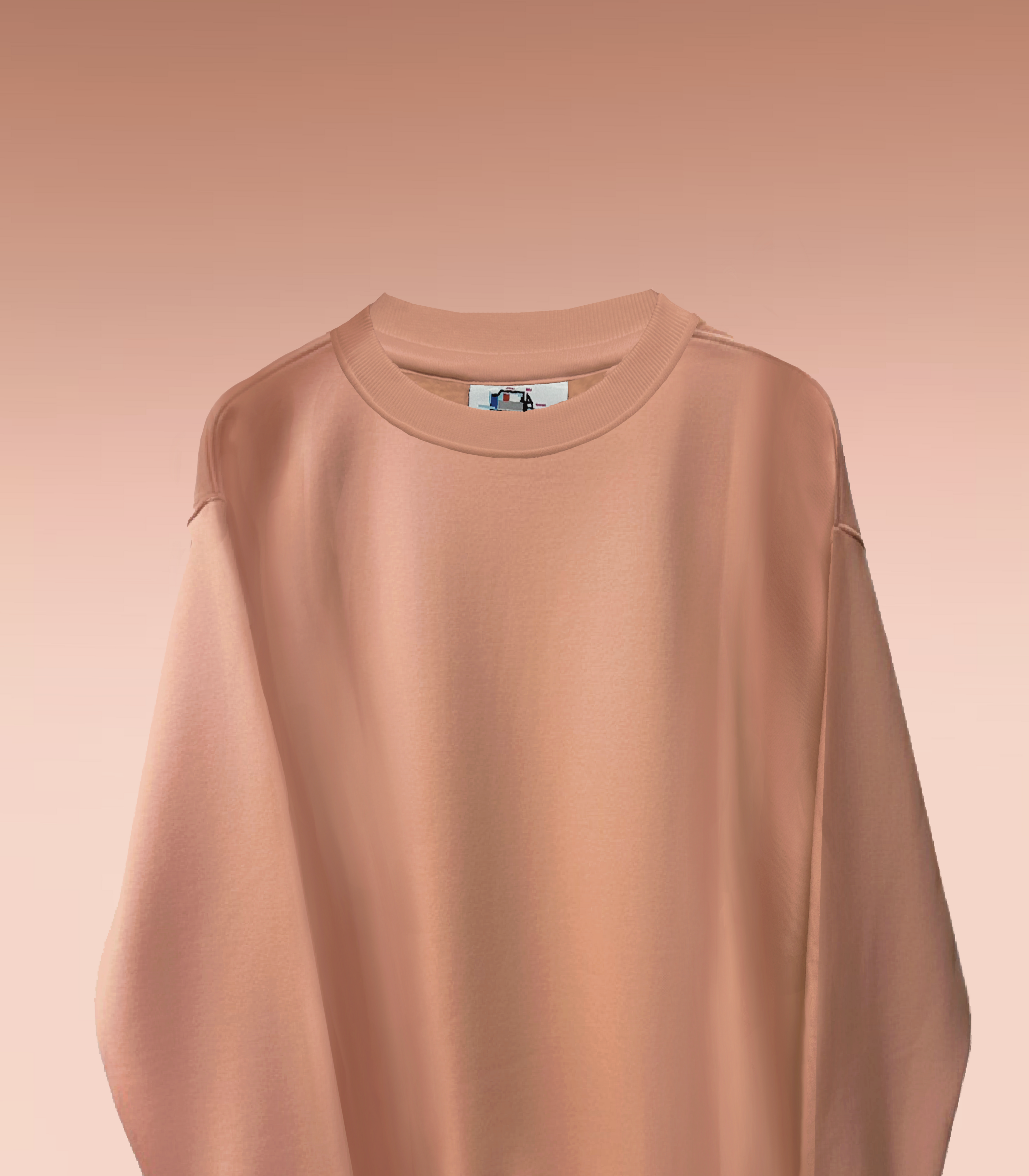 SOFT PEACH PLAIN SWEATSHIRT