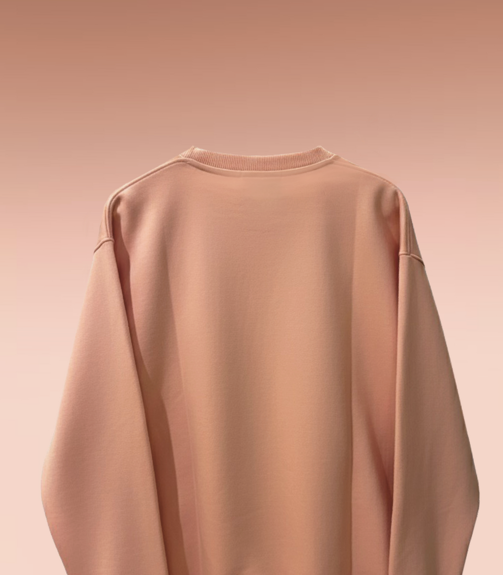 SOFT PEACH PLAIN SWEATSHIRT