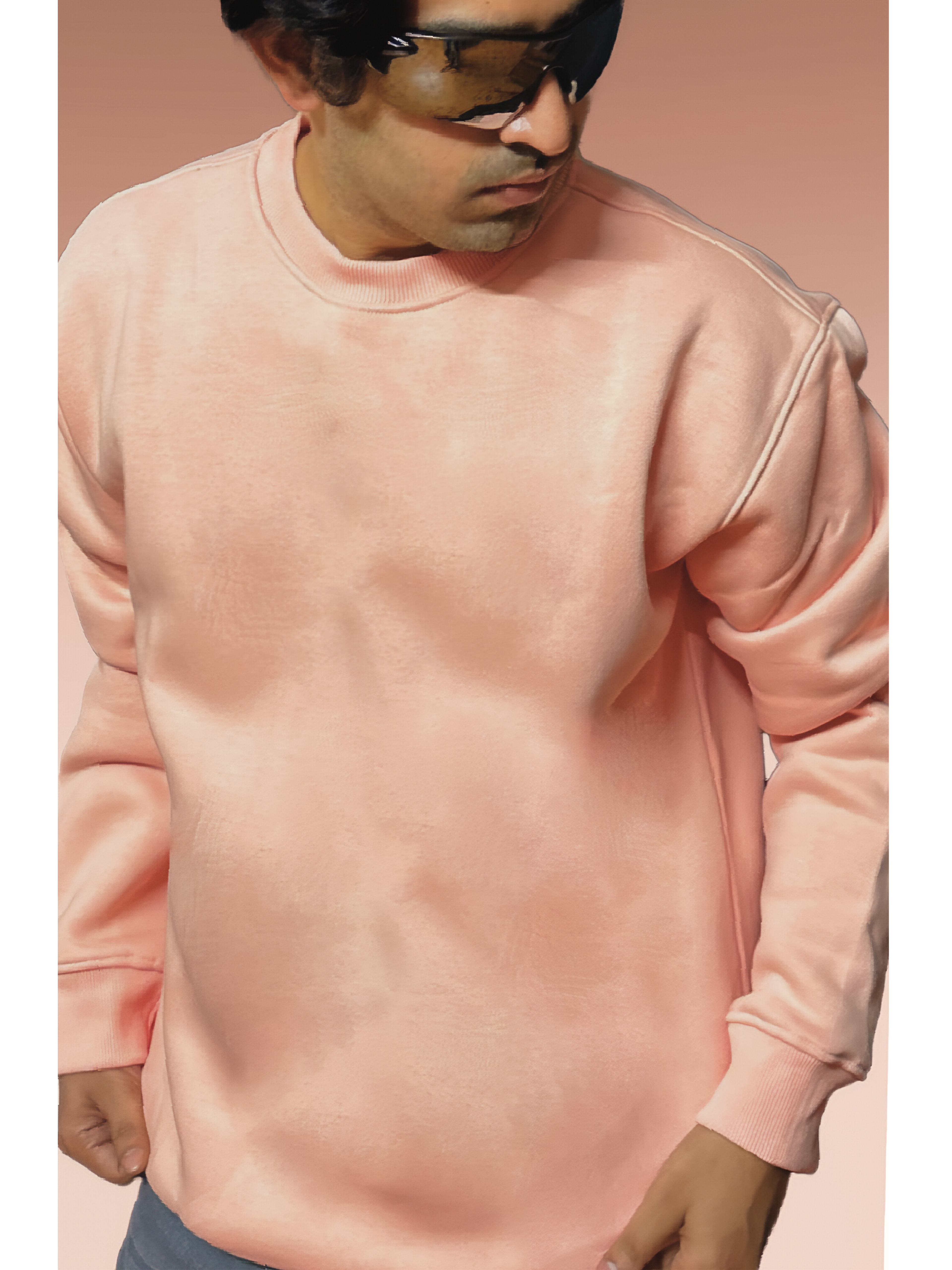 SOFT PEACH PLAIN SWEATSHIRT