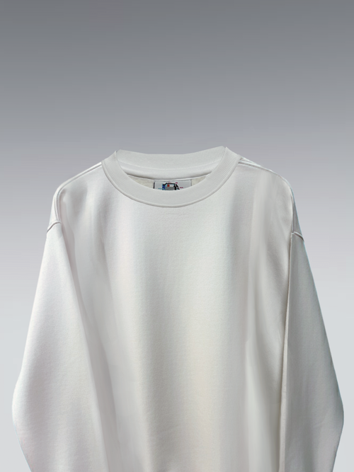 CLOUD WHITE PLAIN SWEATSHIRT